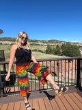 Women's Reverse Capri Palazzo Pants Medium