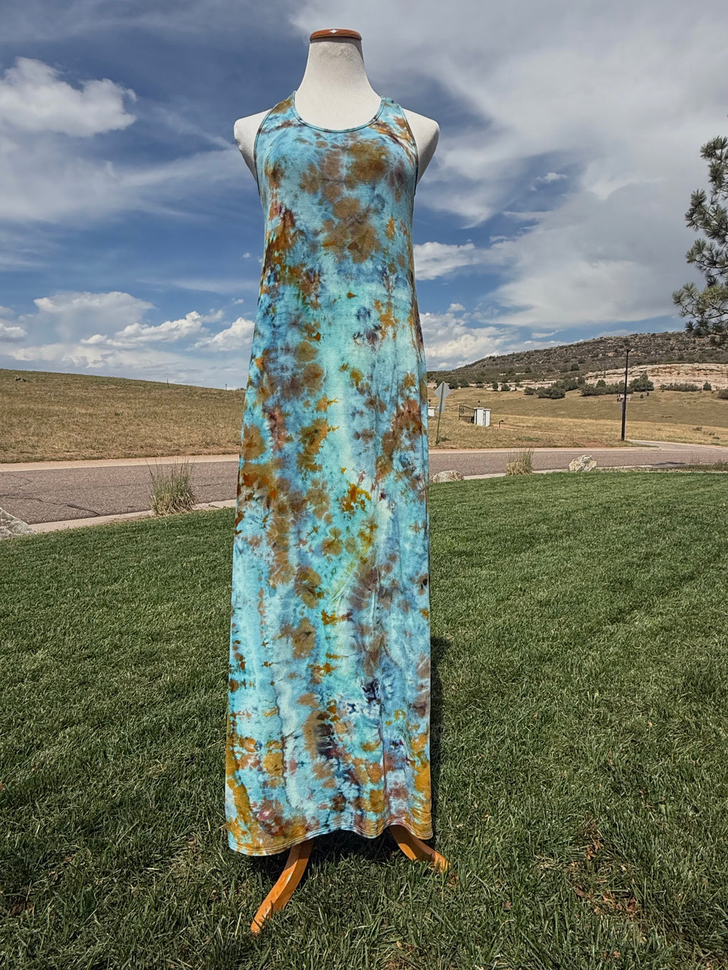 Rayon Maxi Dress Large