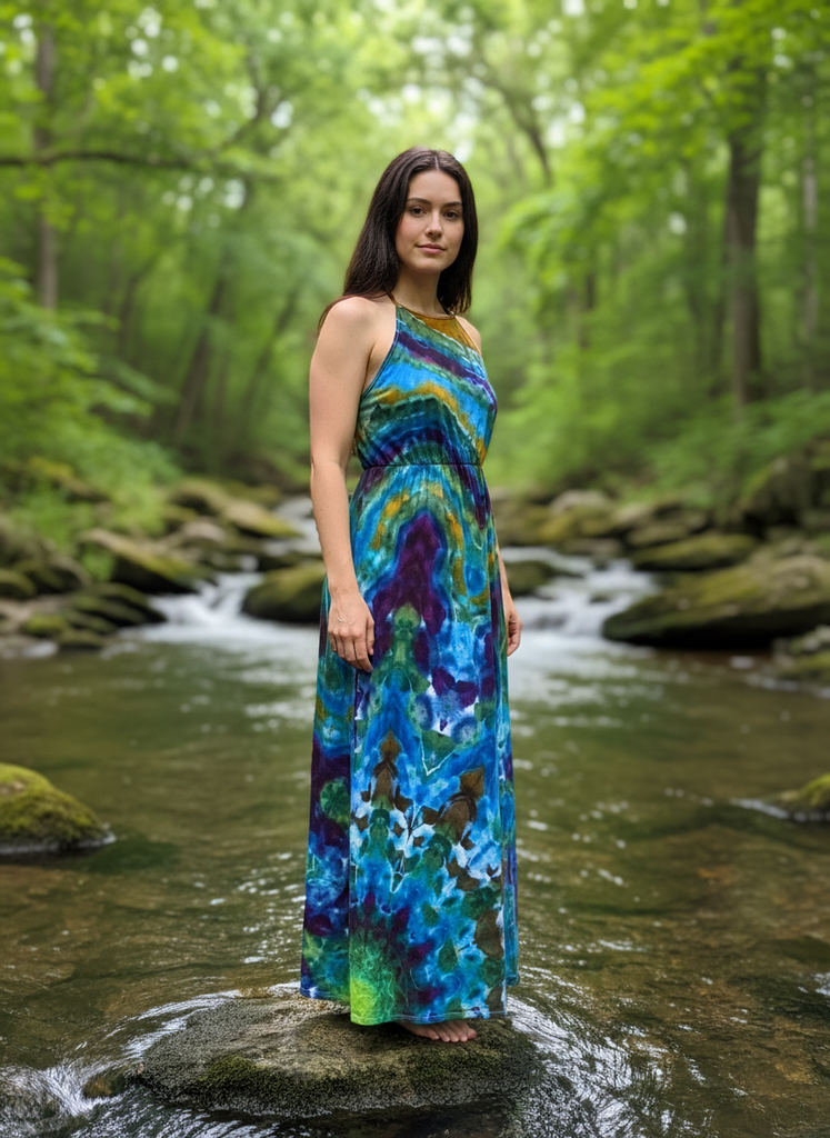 Rayon Maxi Dress Large